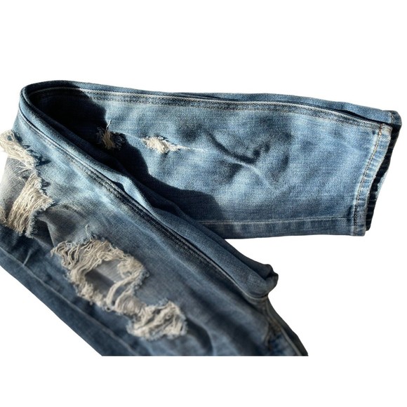 Preowned American Eagle Distressed Sz 2 Women's Comfortable Regular Fit Jeans - Picture 12 of 12